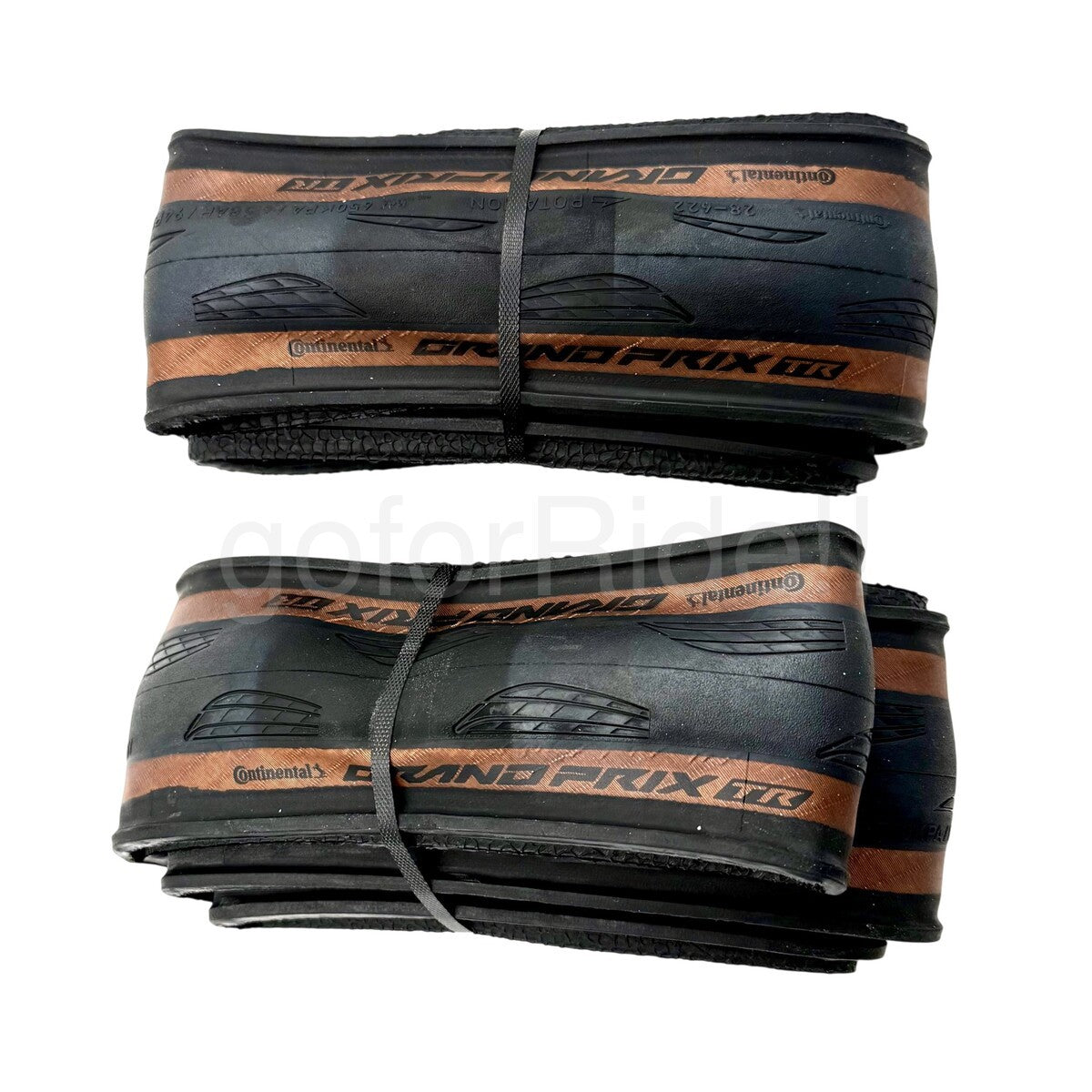 Road Bike Tubeless Tires 700x28C Black/Tan for Cycling - Pack of 2