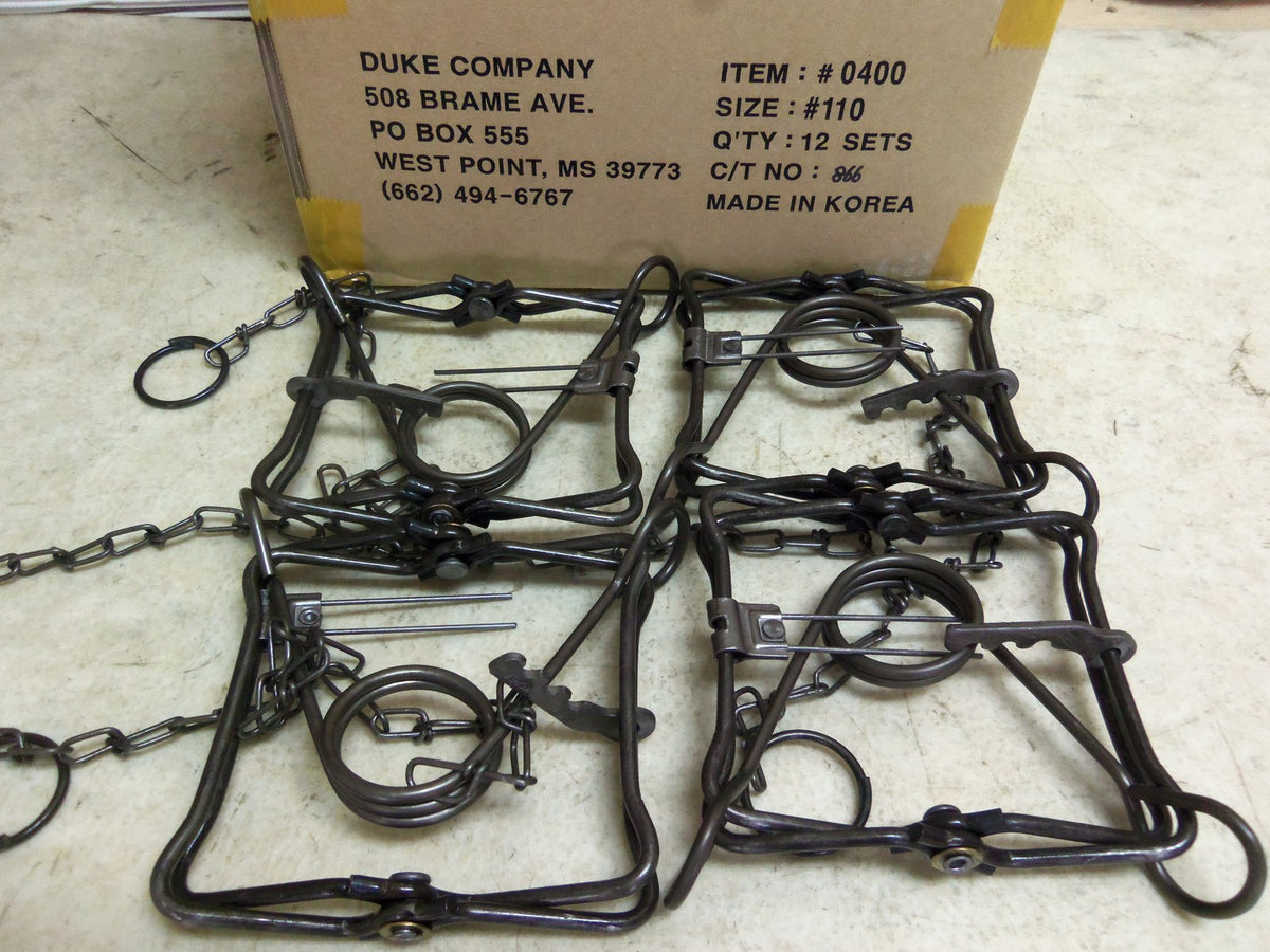 4 Pack Body Grip Traps for Muskrat Mink Squirrel Pest Control