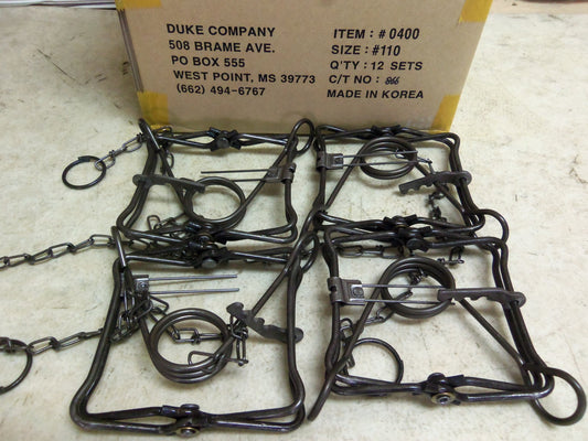 4 Pack Body Grip Traps for Muskrat Mink Squirrel Pest Control