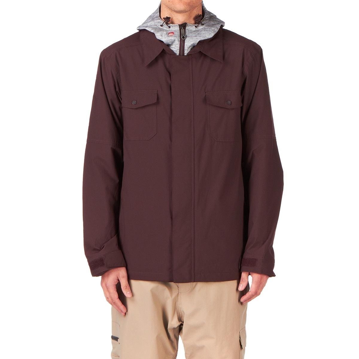 Quiksilver Men's Snow Jacket Waterproof Insulated Outdoor Outerwear - Large