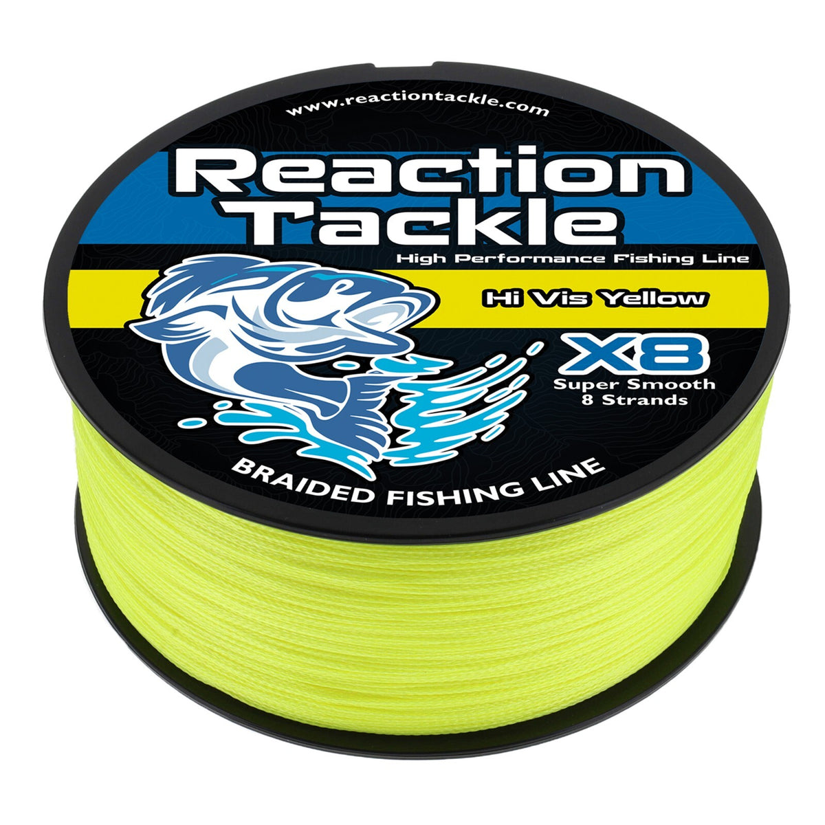 Braided Fishing Line Hi Vis Yellow - Multiple Strands & Lengths