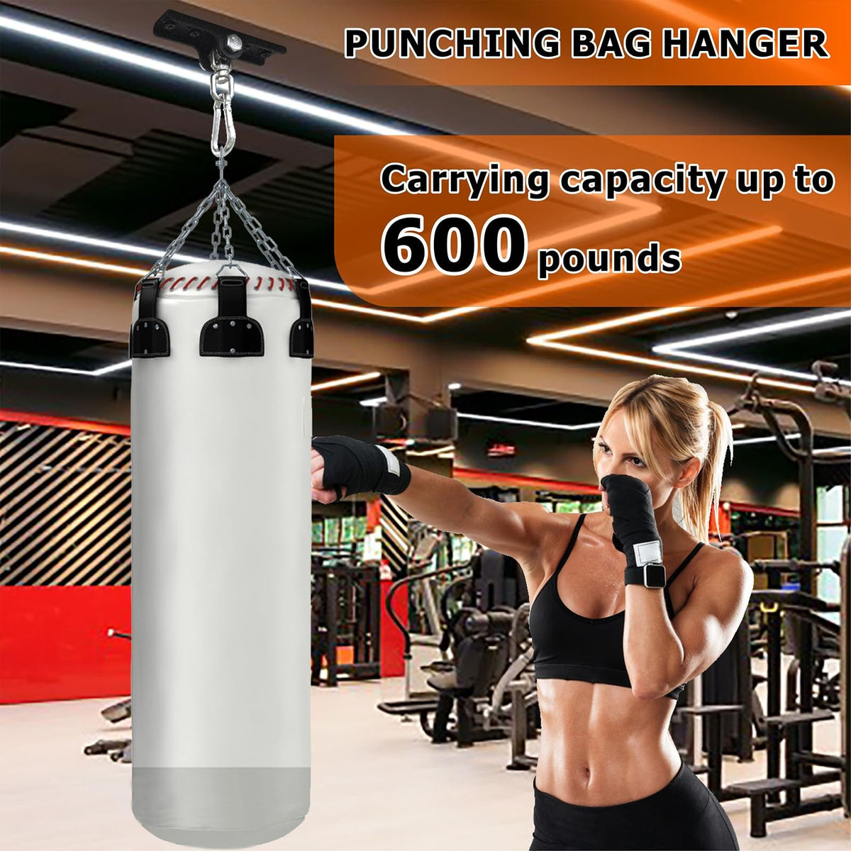 Heavy Punching Bag Hanger Wall Ceiling Mount with Swivel for Boxing MMA