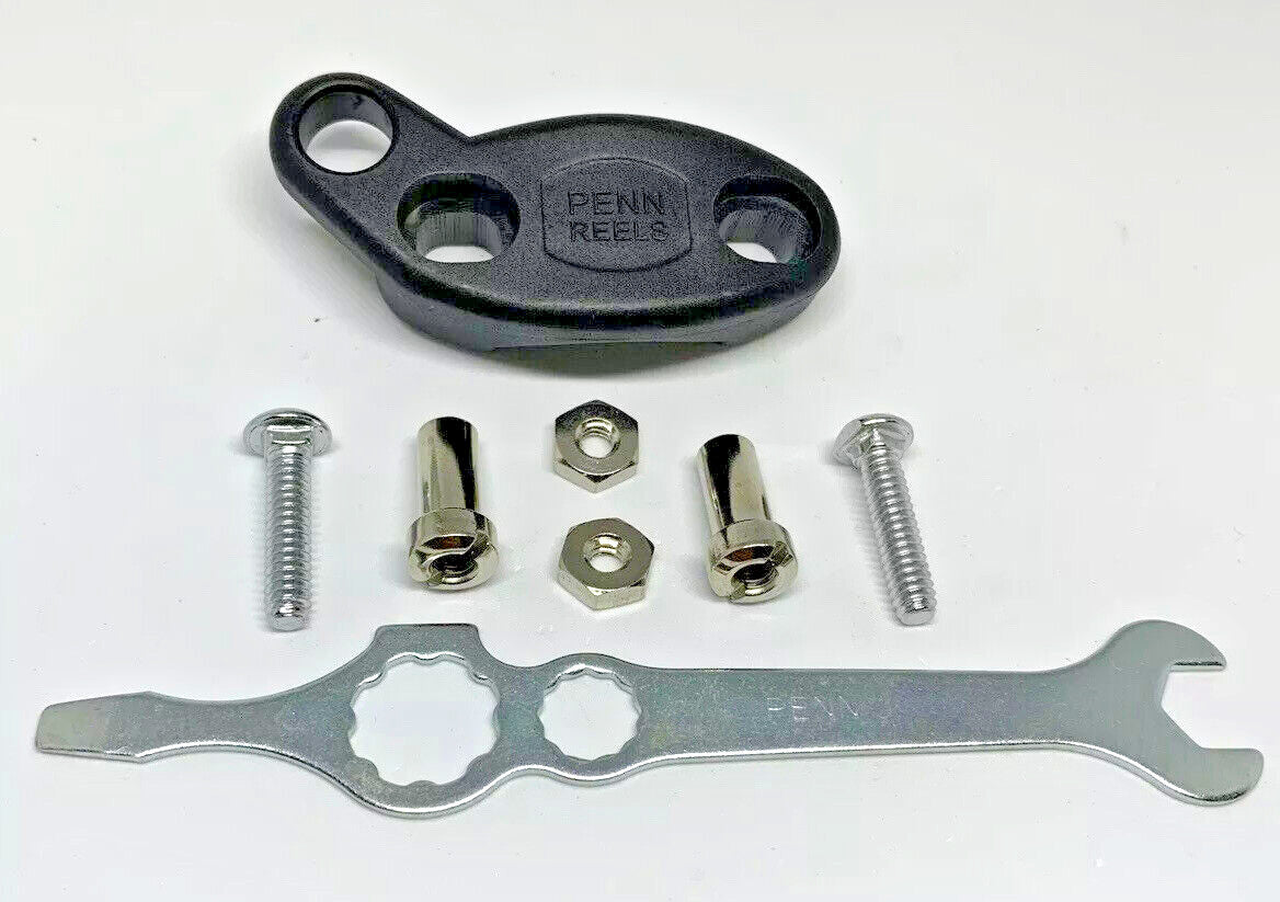 Fishing Reel Clamp with Wrench for Penn Saltwater Reels - Fits 500, 505, 140, 200, 112H, 113H