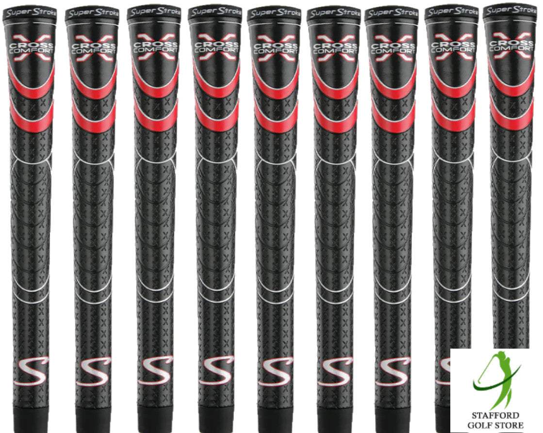 Golf Grip Set - Super Stroke Cross Comfort Undersize, Standard, Midsize & Jumbo
