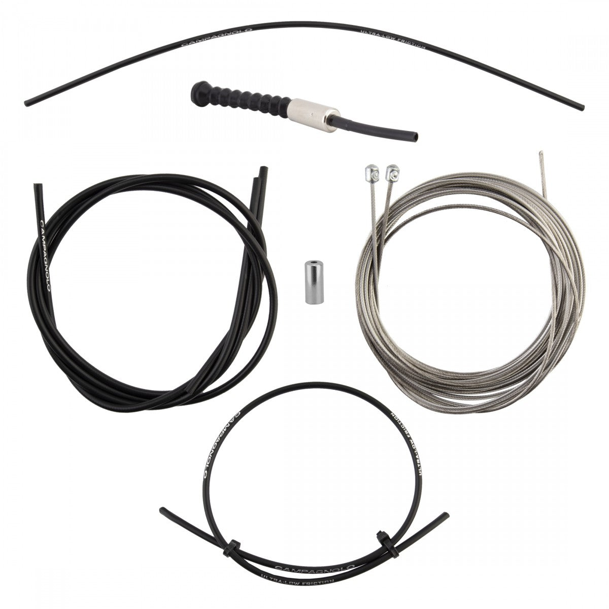 Campagnolo Ultra Low Friction Bicycle Brake & Derailleur Cable Set - Black