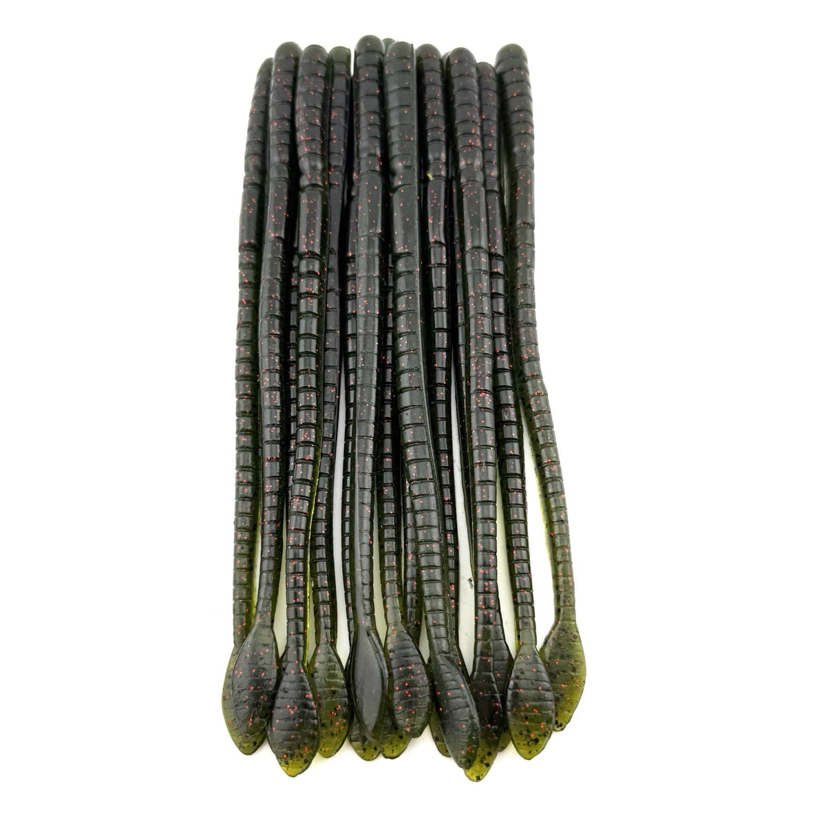 Watermelon Red 7.75-Inch Hand Poured Plastic Worm for Bass Fishing