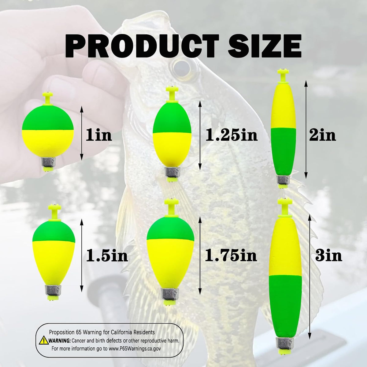 12 Pcs Fishing Bobbers Floats Set with Snap-On Corks for Crappie & Freshwater Fishing