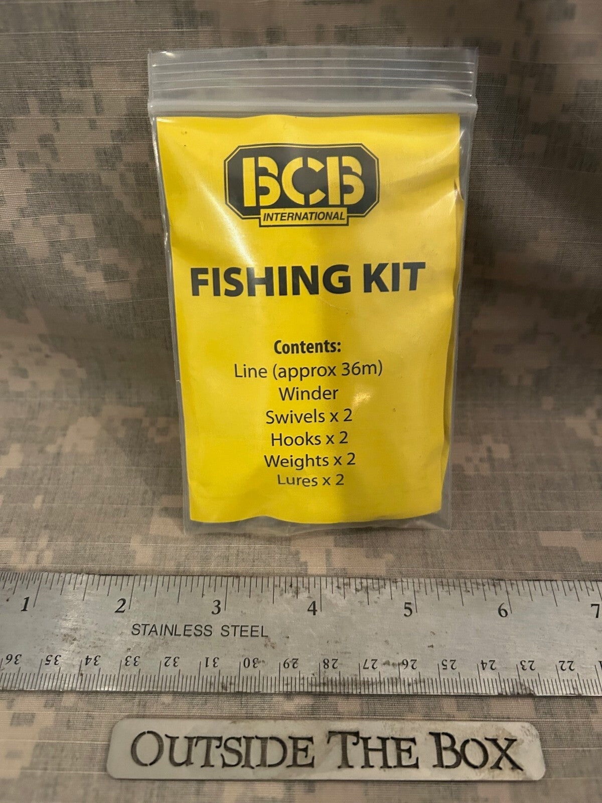 Ultralight Fishing Kit with Monofilament Line, Hooks, Swivels & Lures - Pocket Sized Emergency Survival Gear