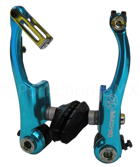 Dia-Compe MX2 BMX V-Brake Caliper Bright Dip Blue - Bicycle Brake Parts