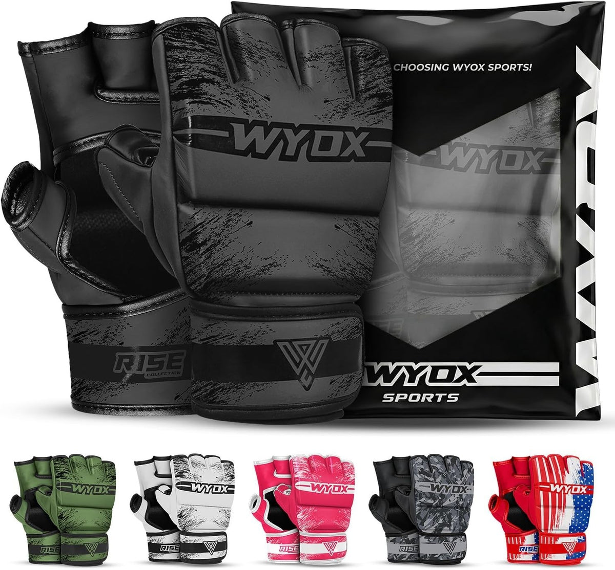 Padded MMA Sparring Gloves for Men Women Open Palm Kickboxing Muay Thai