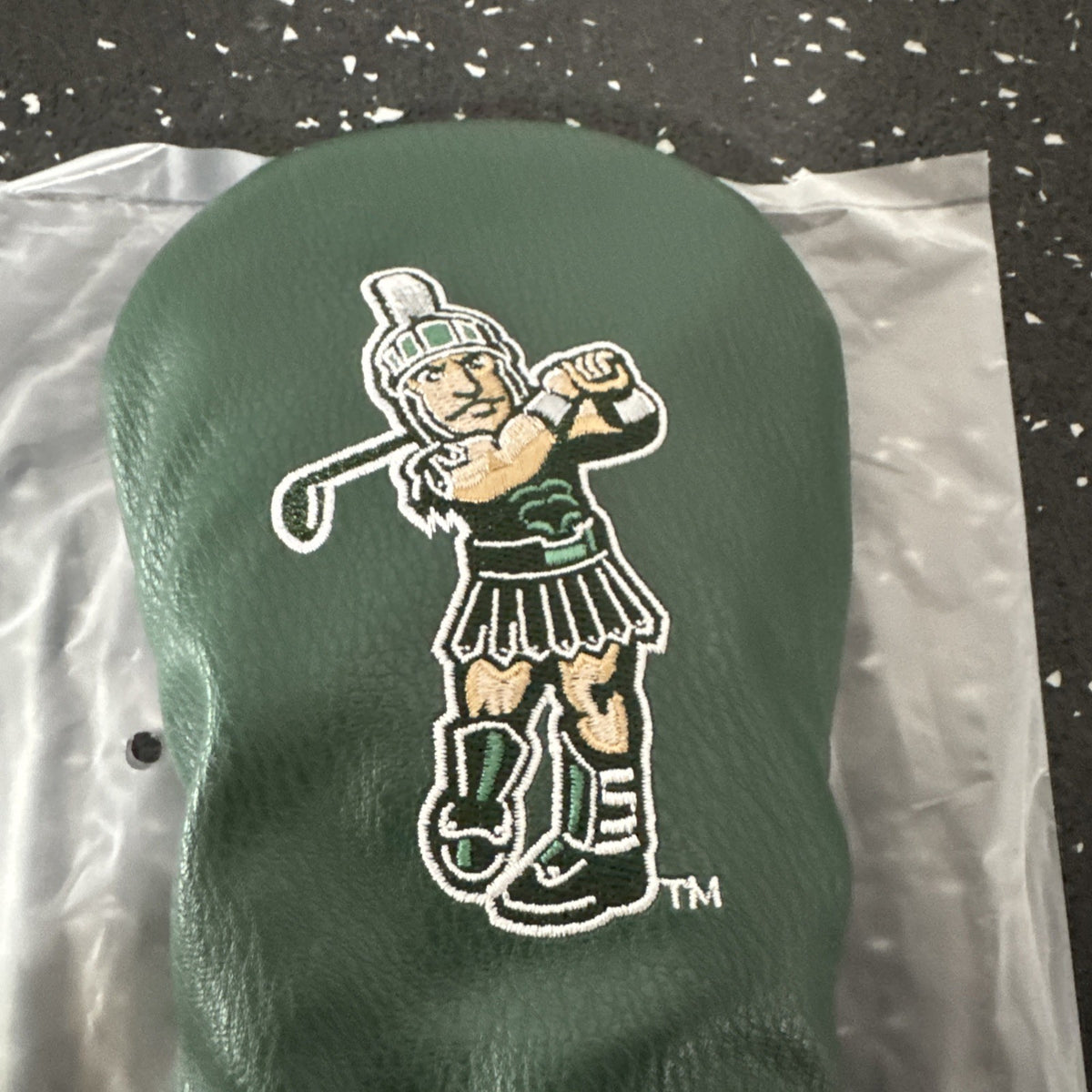 Michigan State Spartans MSU Fairway Wood Headcover Leather Golf Club Accessory