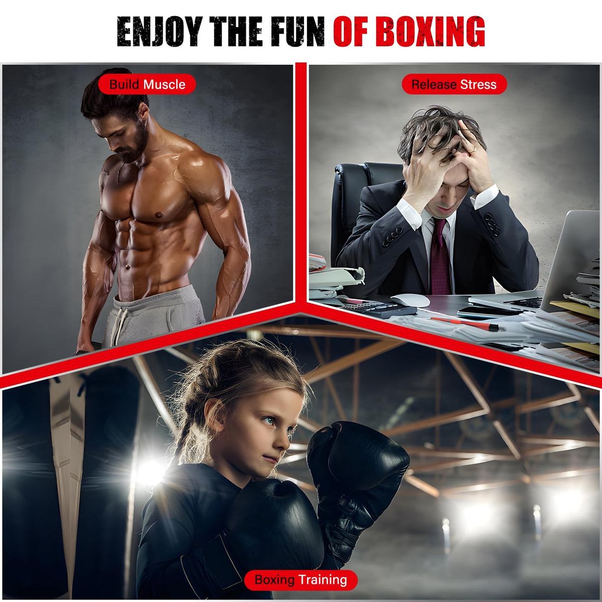Adjustable Wall-Mounted Speed Punching Bag for Home Gym Fitness