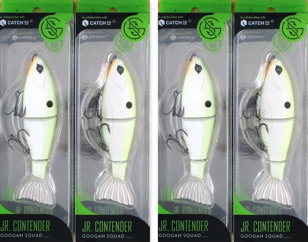 4-Pack 4.5-Inch Slow Sinking Soft Plastic Swimbaits for Bass Fishing