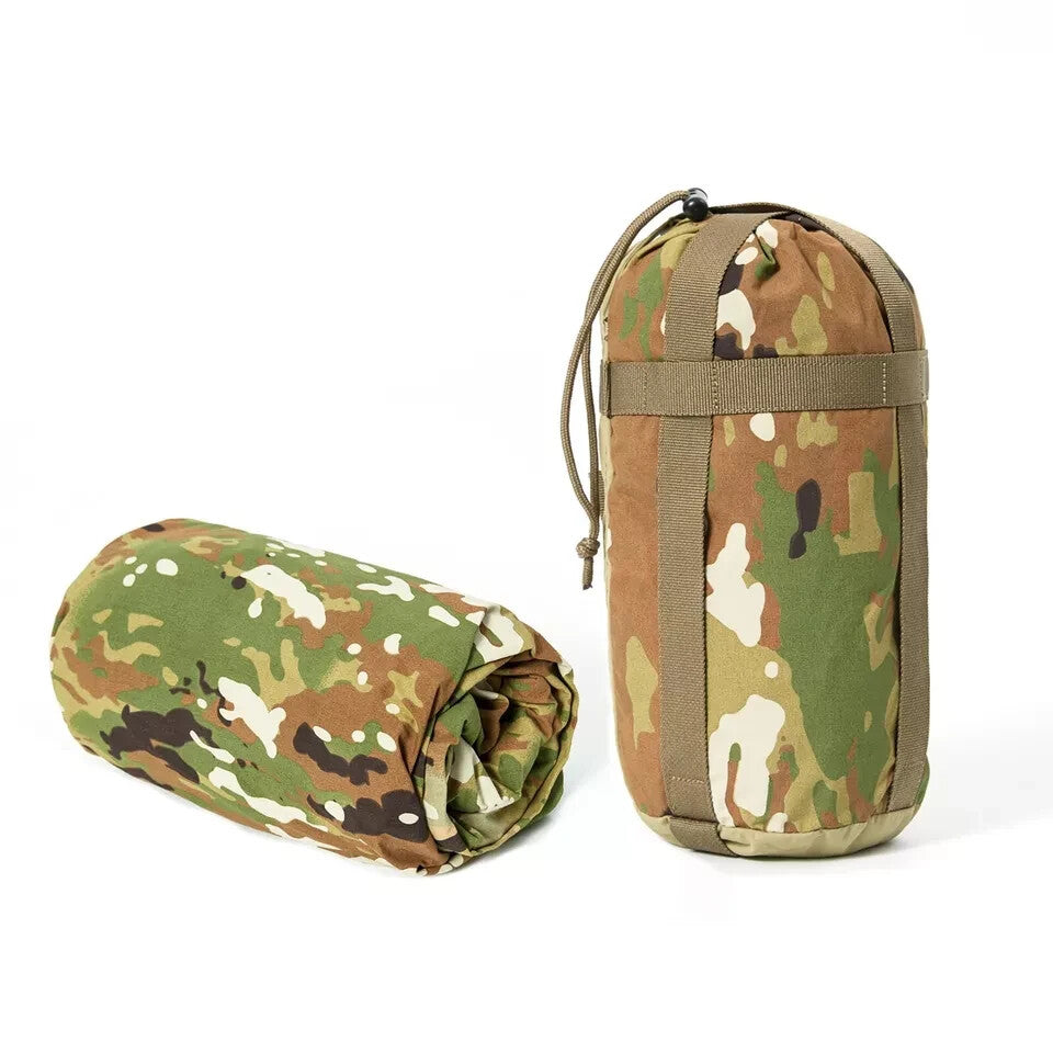 Waterproof Tactical Bivy Cover for Sleeping Bags - OCP Camouflage, Lightweight & Durable