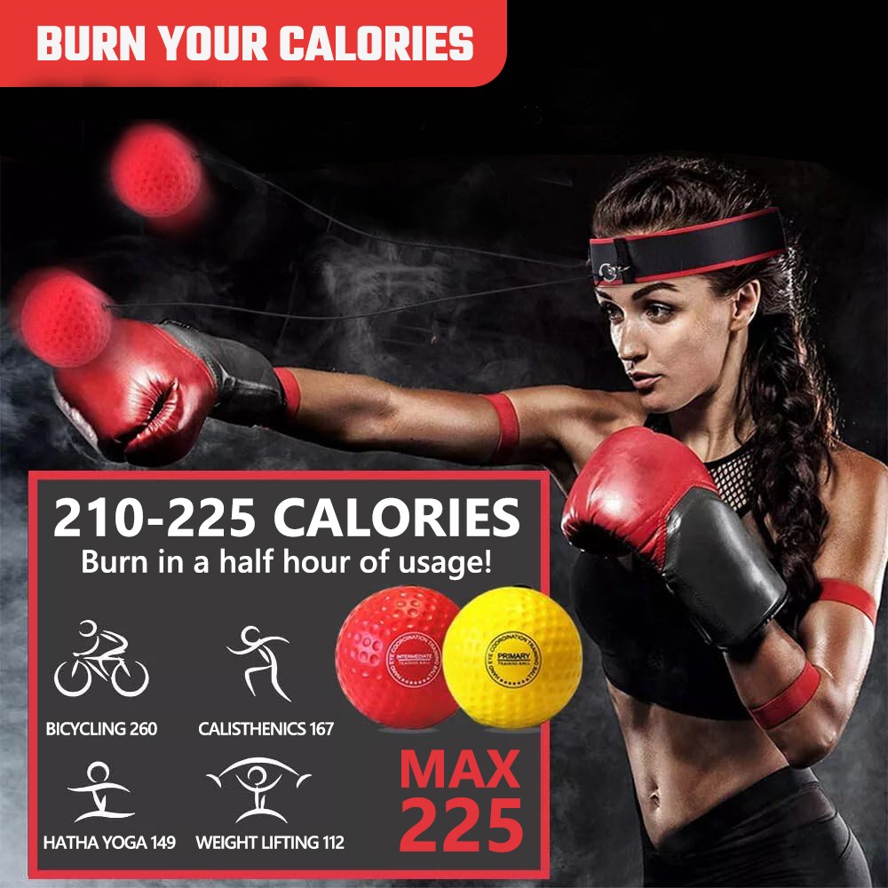 Reflex Boxing Speed Ball with Adjustable Headbands for Punch Training Fitness