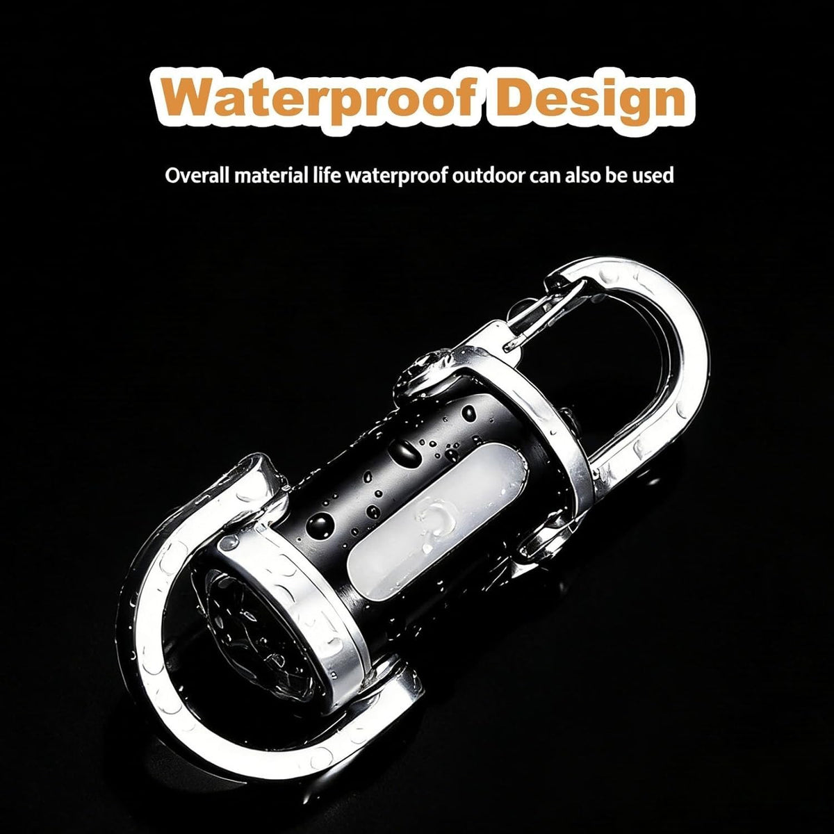 Rechargeable LED Mini Flashlight Keychain 1200 Lumens Waterproof Portable