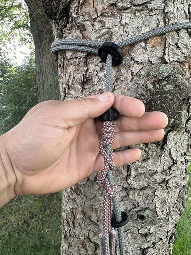 Micro Tether Rope for Saddle Hunting 7mm Strong Rope System with Carabiner