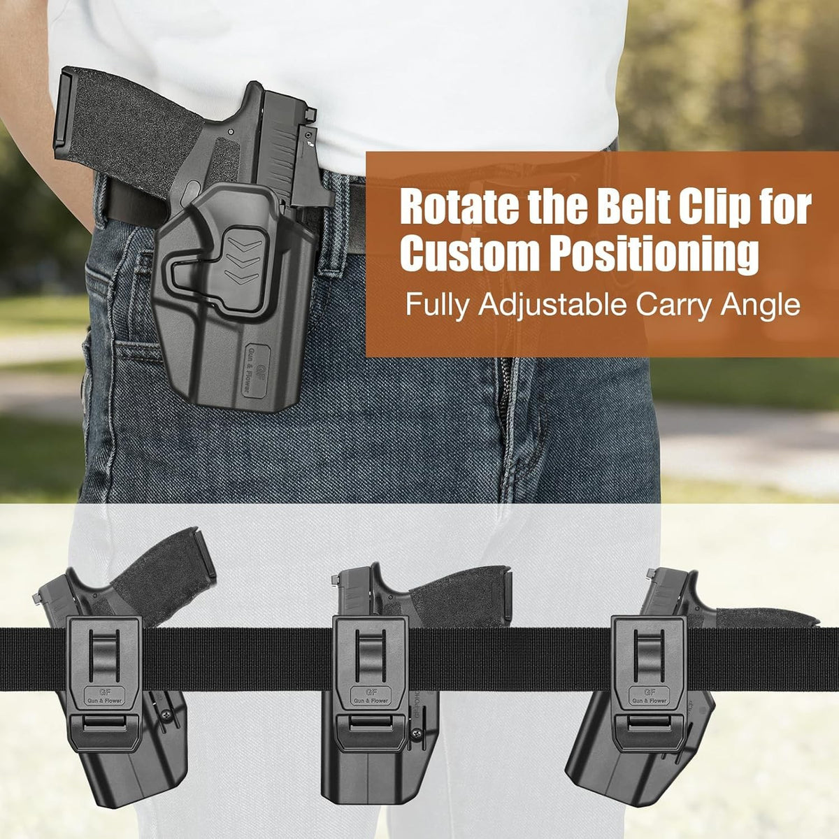 OWB Holster for Springfield Hellcat Pro & RDP - Optic-Ready, Adjustable Retention, Right Hand