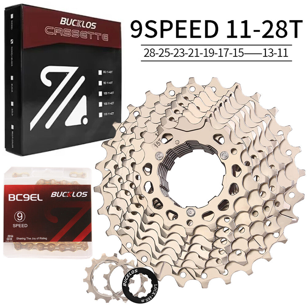 Bike Cassette and Chain Set for Shimano SRAM 8-12 Speed, 11-52T
