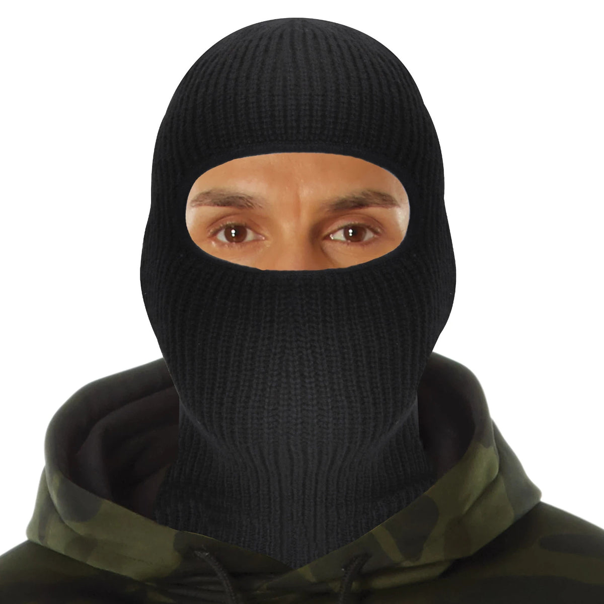 Winter Knit Face Mask with Single Hole for Ski Snowboarding Cold Weather