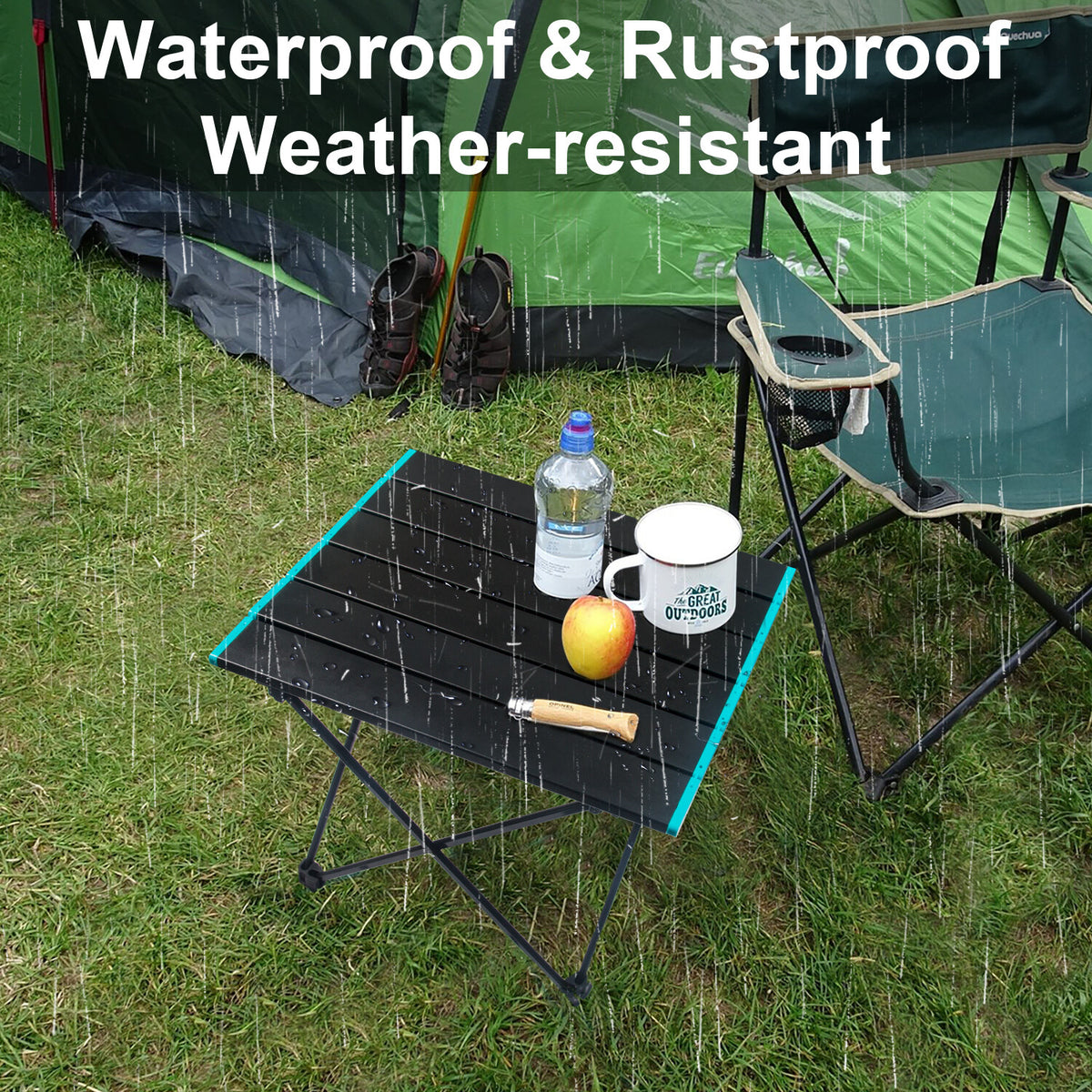Portable Folding Camping Table Aluminum Outdoor Picnic & BBQ Surface