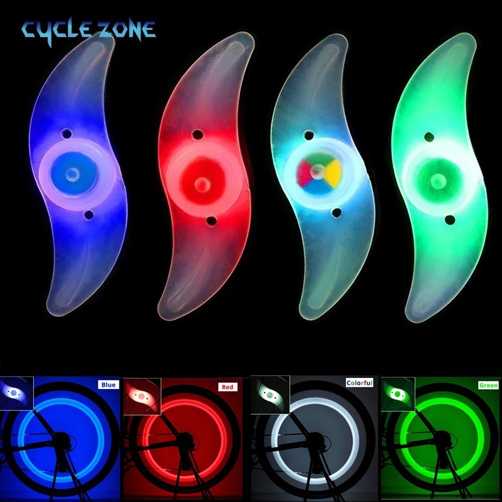 Bike Wheel Spoke Lights - Blue LED Safety Wheel Accessories for Night Rides