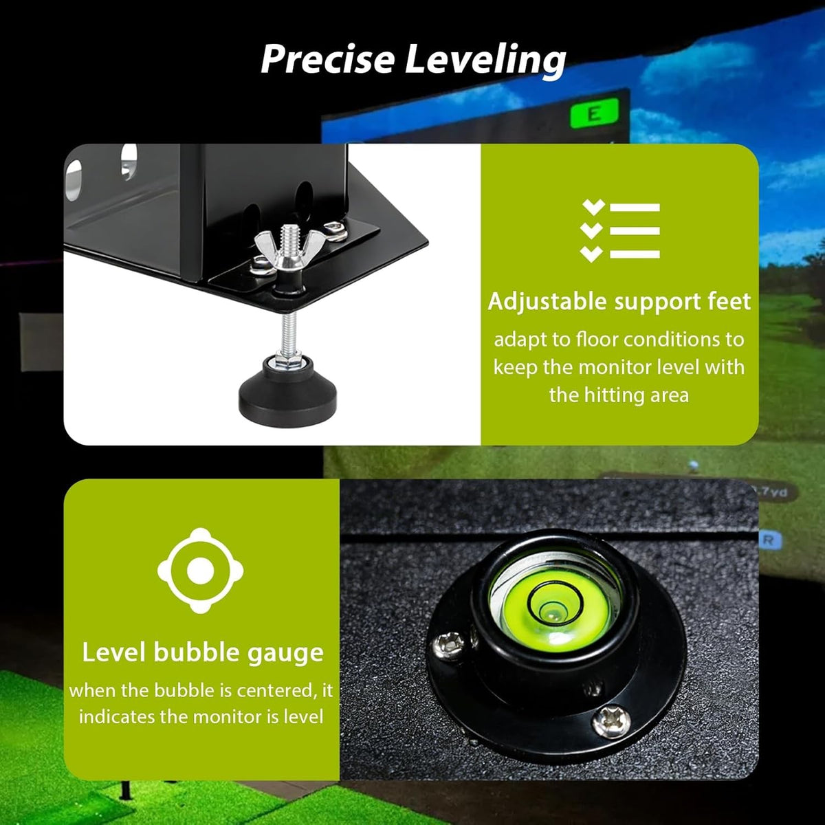 Metal Protective Shield for Square Golf Launch Monitor - Impact-Resistant Cover