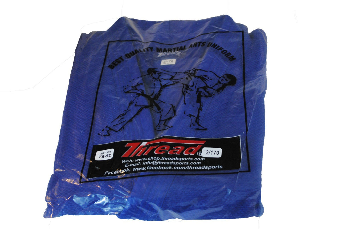 Martial Arts Uniform Gi for Judo, Brazilian Jiu-Jitsu, Aikido - Blue Thread