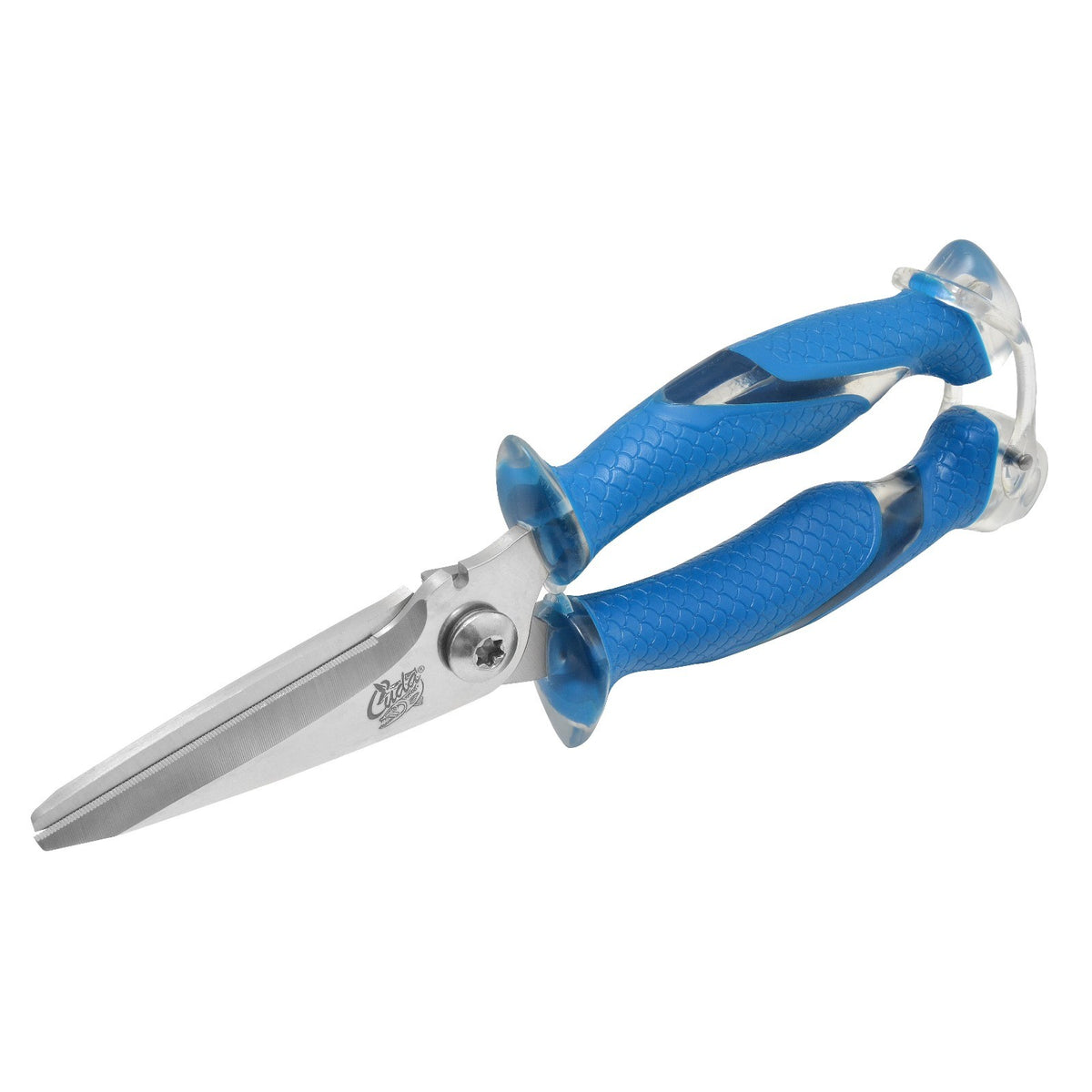 Heavy Duty Blue Fishing Line & Metal Wire Cutting Scissors - Rust-Resistant
