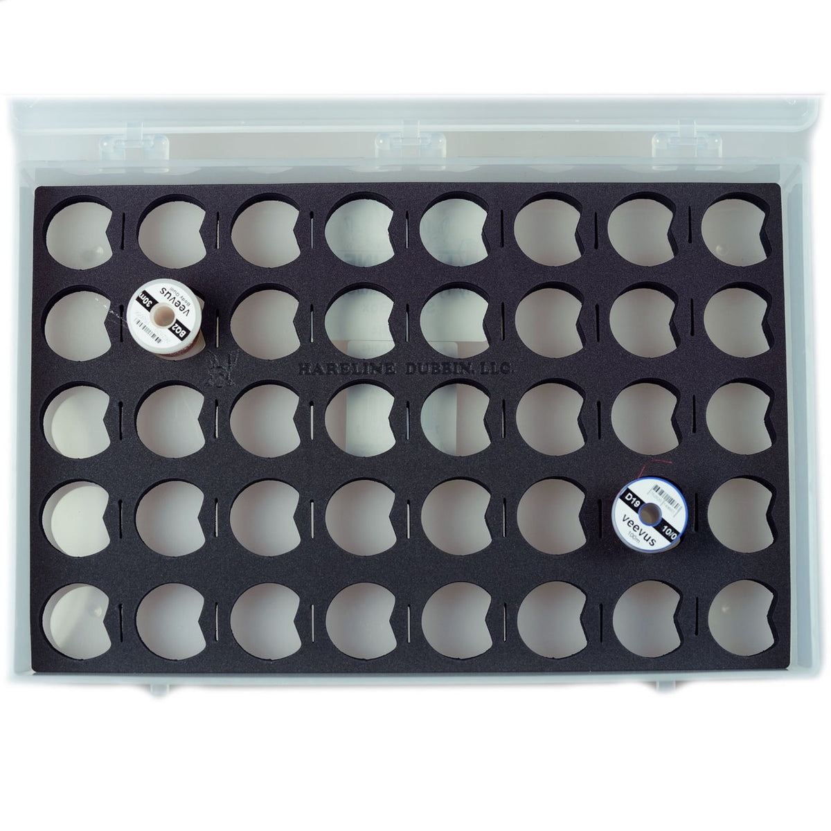 Fly Tying Thread Spool Organizer Box for Fishing Tackle - Fits All Major Brands
