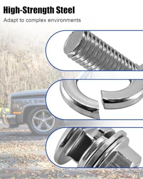 32-Piece Bumper Bolt Set for Chevy C10 Pickup Trucks - Front & Rear