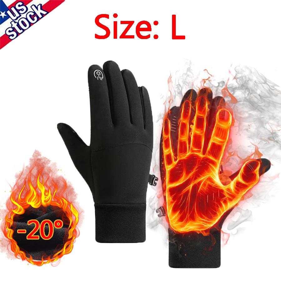Waterproof Winter Gloves with Touch Screen Compatibility for Men and Women - Insulated Cold Weather Gloves