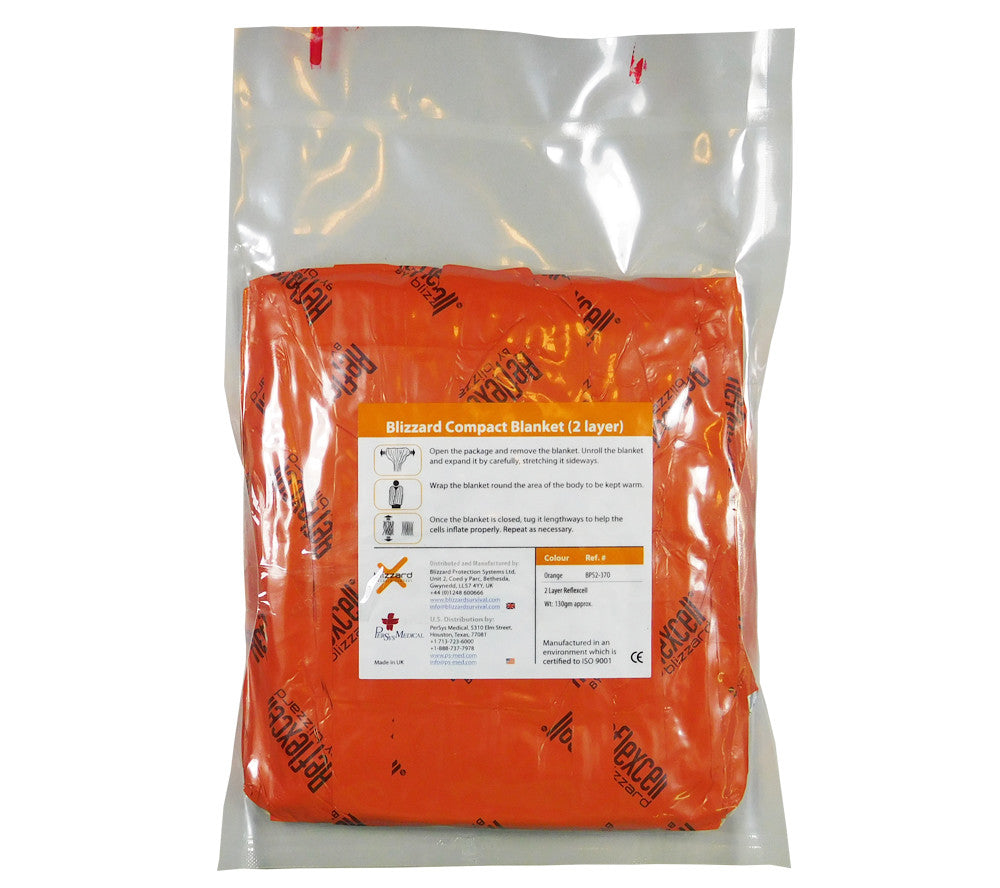 Emergency Space Blanket 2-Layer Reflexcell Compact Survival Blanket