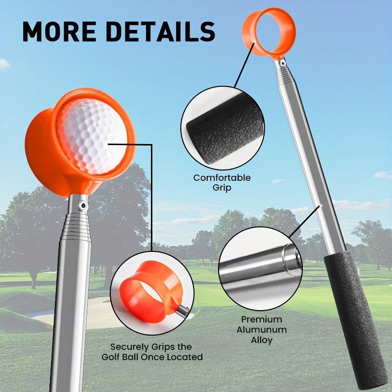Telescopic Golf Ball Retriever 9ft 12ft Aluminum Alloy Telescoping Pole