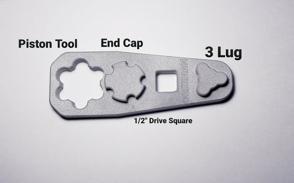 Rugged Obsidian 9 & 45 Wrench Tool - Aluminum 3-in-1 Suppressor Tool, USA Made