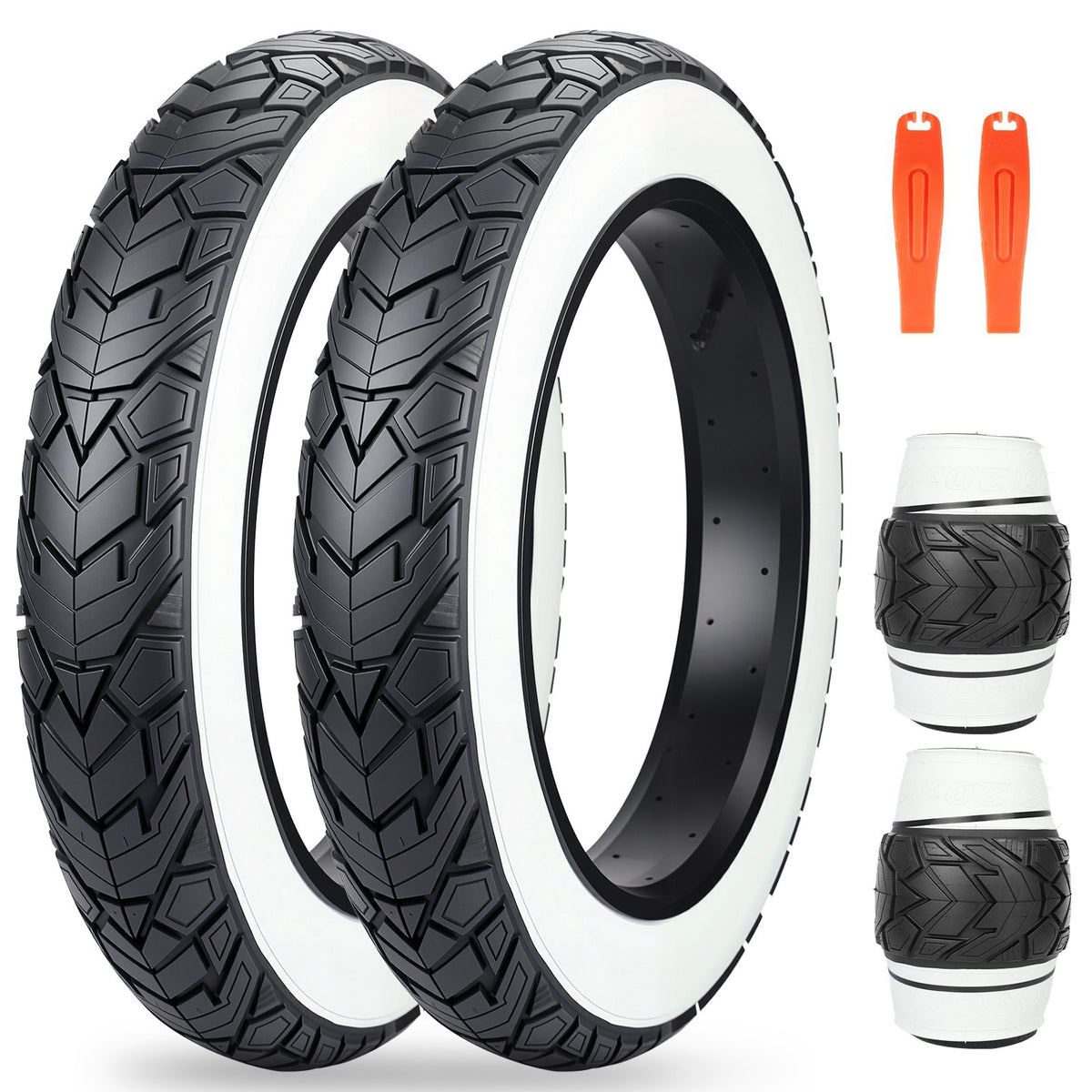 20x4.0 Electric Fat Tire for E-Bikes and Tricycles - 2 Pack