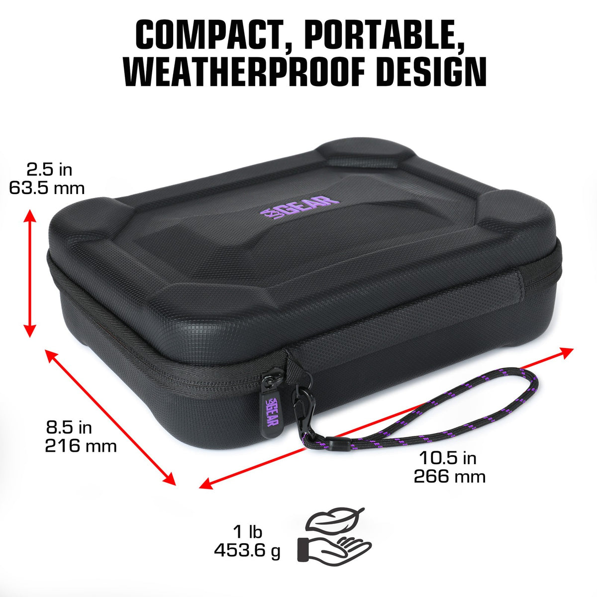 XL Hard Shell Dart Case - Holds 15 Darts & Accessories (Purple) for Steel & Soft Tip