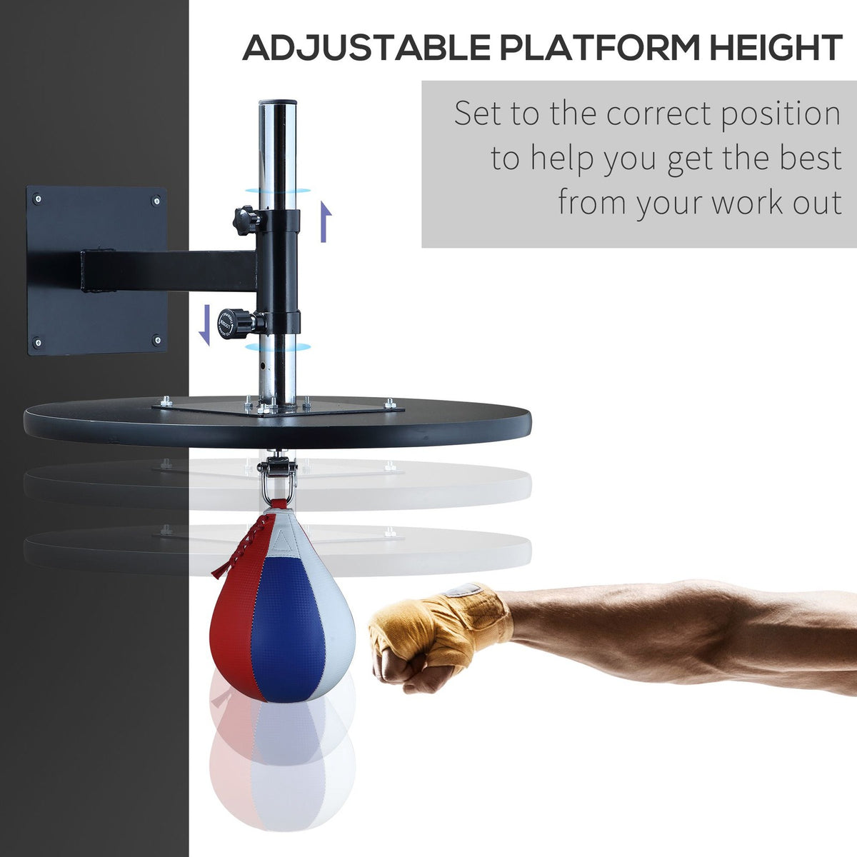 Adjustable Speed Bag for Boxing MMA & Martial Arts Training