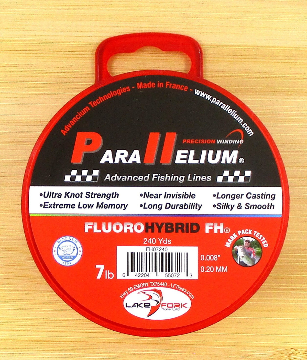 6 Spools FluoroHybrid 7Lb Fishing Line - Ultra Strong, Low Memory, Near Invisible