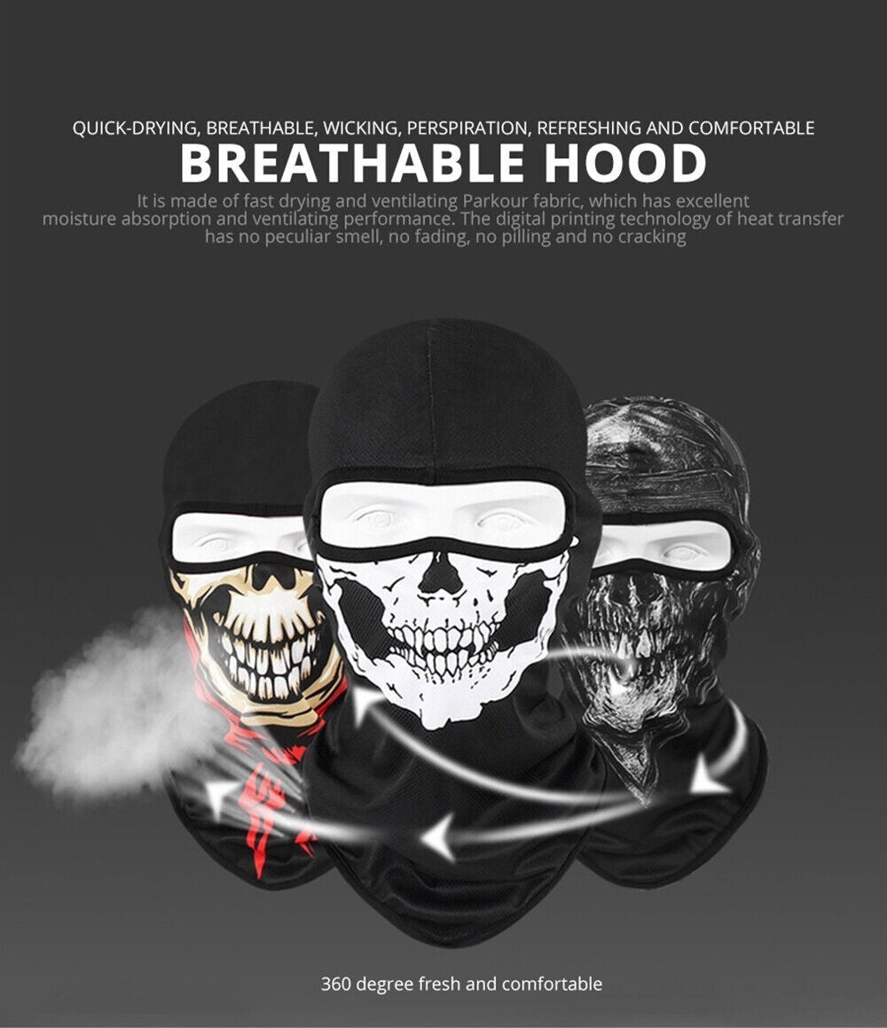 Windproof Tactical Balaclava Face Mask for Outdoor Sports - 2 Pack