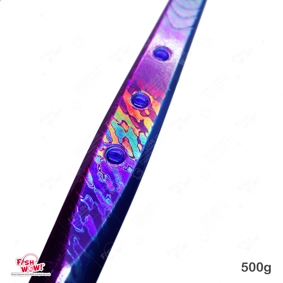 500g Blue Glow Vertical Jigging Fishing Lure Set - Deep Water Tackle
