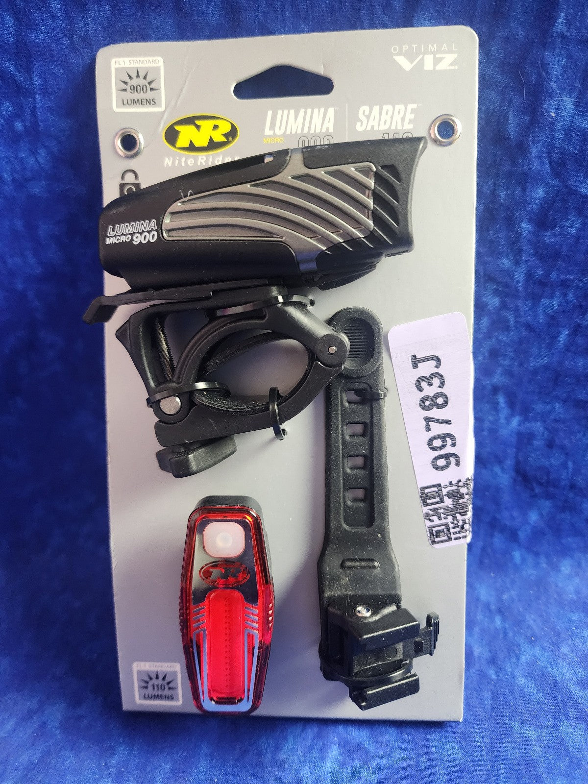 USB Rechargeable Bike Lights Front & Rear Set - Lumina 900 and Sabre 110