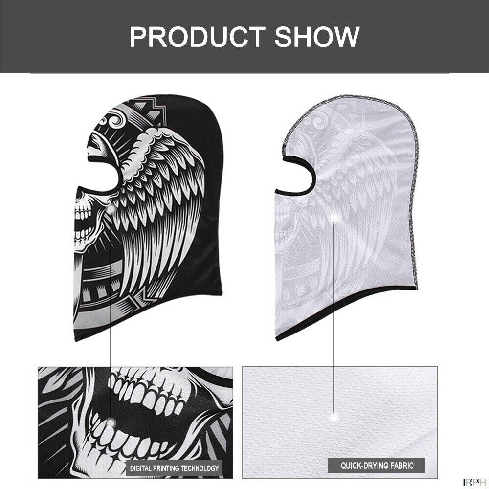Full Face Mask Balaclava Ghost Skull Windproof Cycling & Tactical Hood