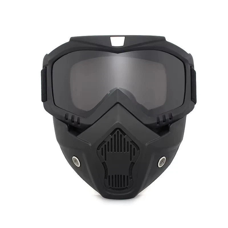 Outdoor Face Mask with Goggles - Wind Resistant Cycling & Motorcycle Gear
