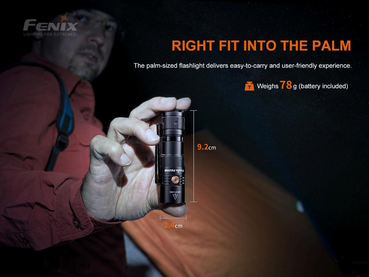 LED EDC Flashlight with Battery & Carrying Case - Compact, Waterproof, 800 Lumens