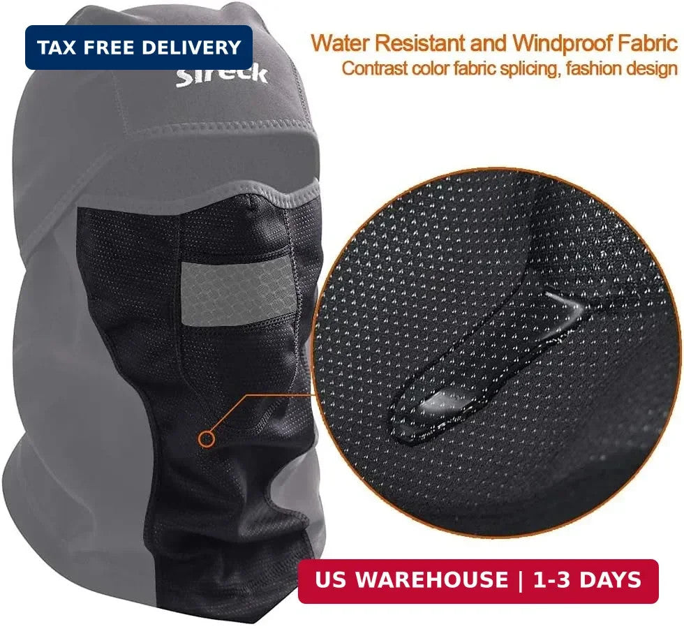 Water Resistant Fleece Ski Mask Balaclava for Cold Weather Outdoor Sports