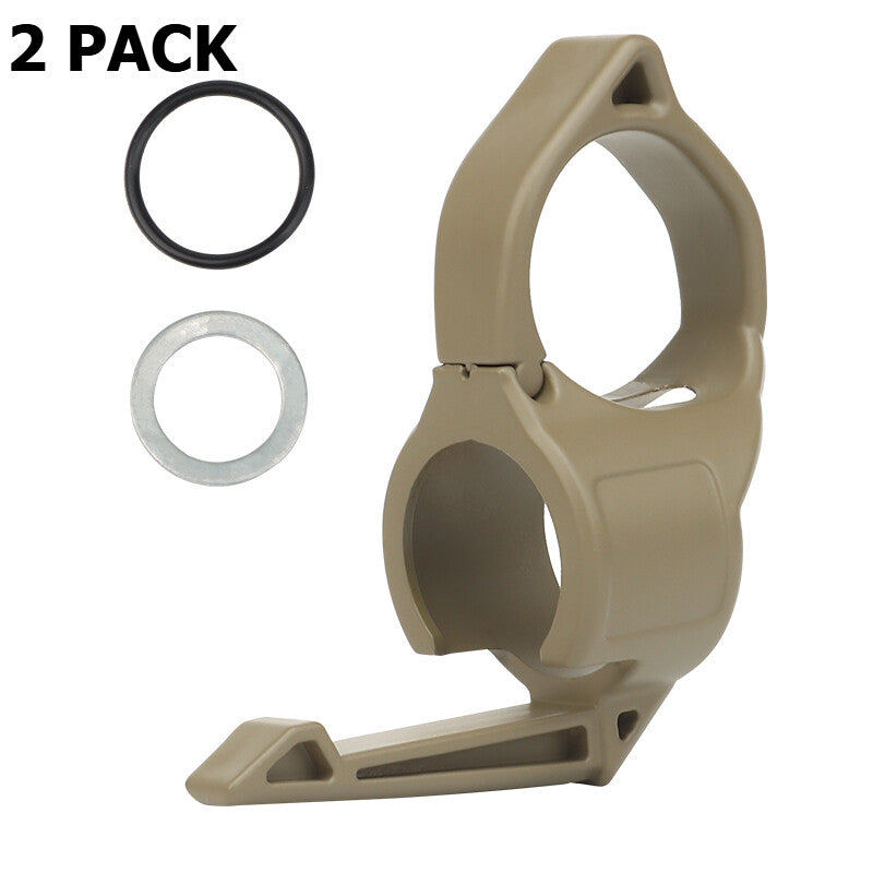 Tactical Flashlight Ring Holder with Clip for 1-Inch Flashlights, Portable and Durable