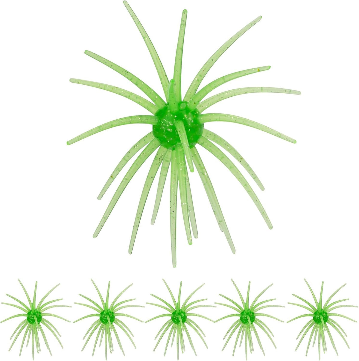Sea Urchin Soft Plastic Fishing Lures Set for Saltwater and Freshwater