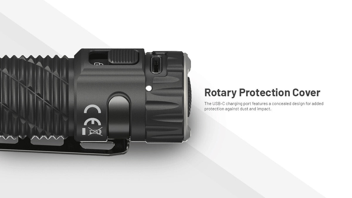 Rechargeable LED Flashlight 5000 Lumens with USB-C & Long Battery Life
