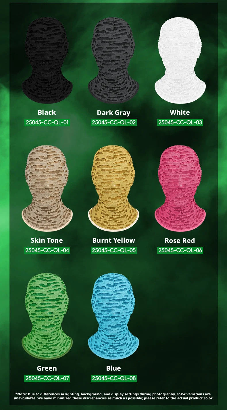 Full Face Breathable UV Protection Mask for Sun & Halloween